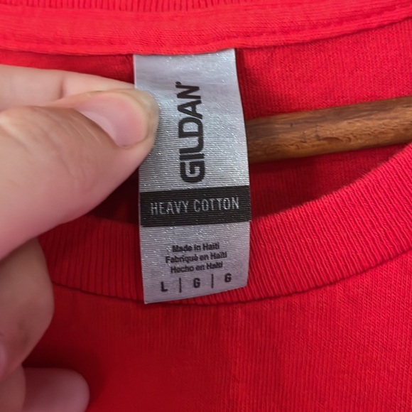 Gildan KC Chiefs World Champs 2022 Red Short-sleeve Shirt / Size Large - Picture 5 of 6